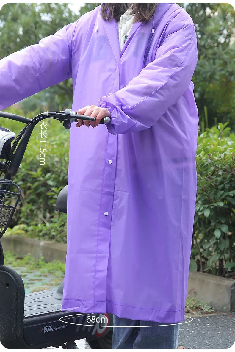 Transparent Raincoat Premium Reusable Full-Body Waterproof Gear for Men Women Perfect Rainy Commutes Leisure Outings