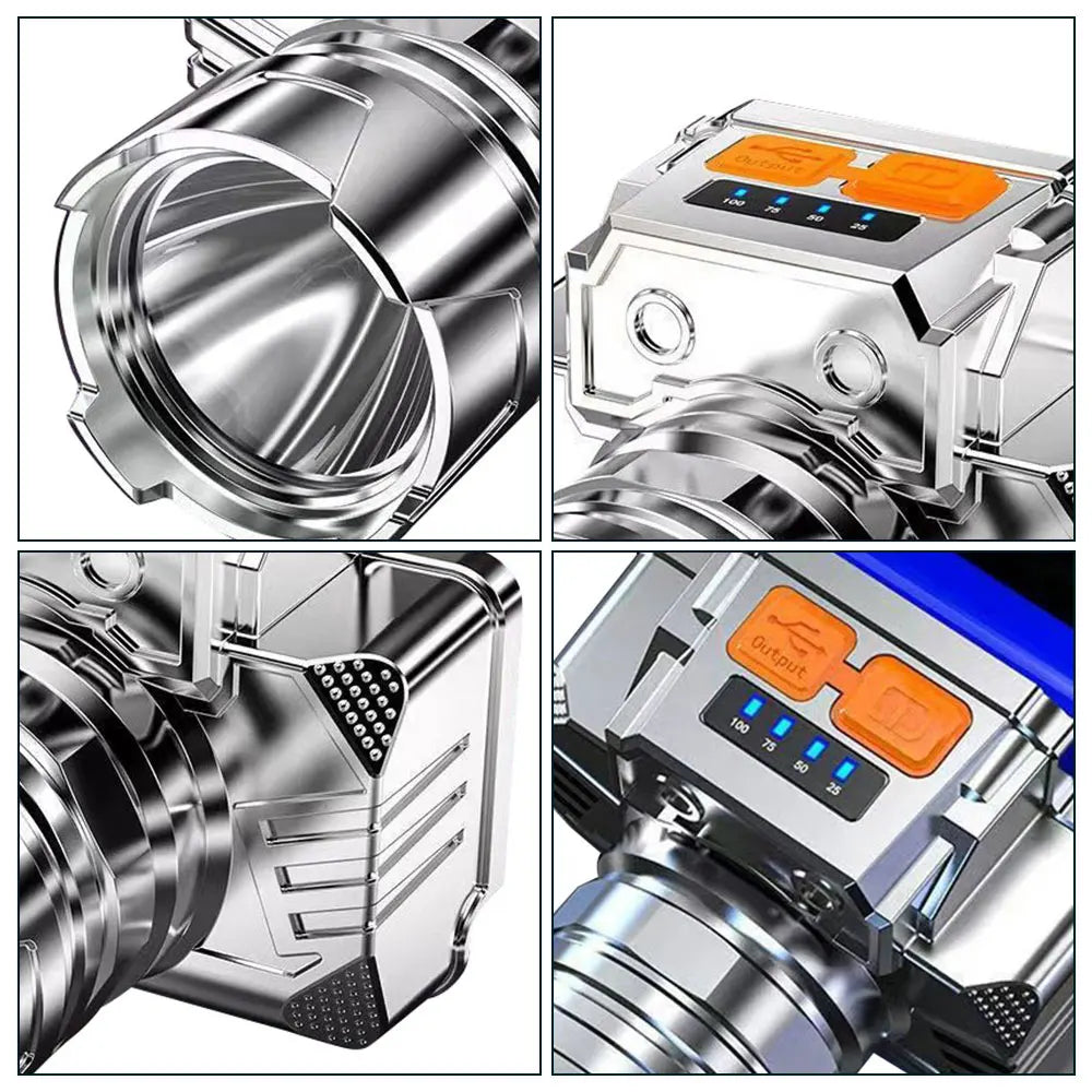 Head Led Light HeadLight Rechargeable Head Torch Light Front Led Head Flashlight Super Bright Waterproof Headlamp for Hunting