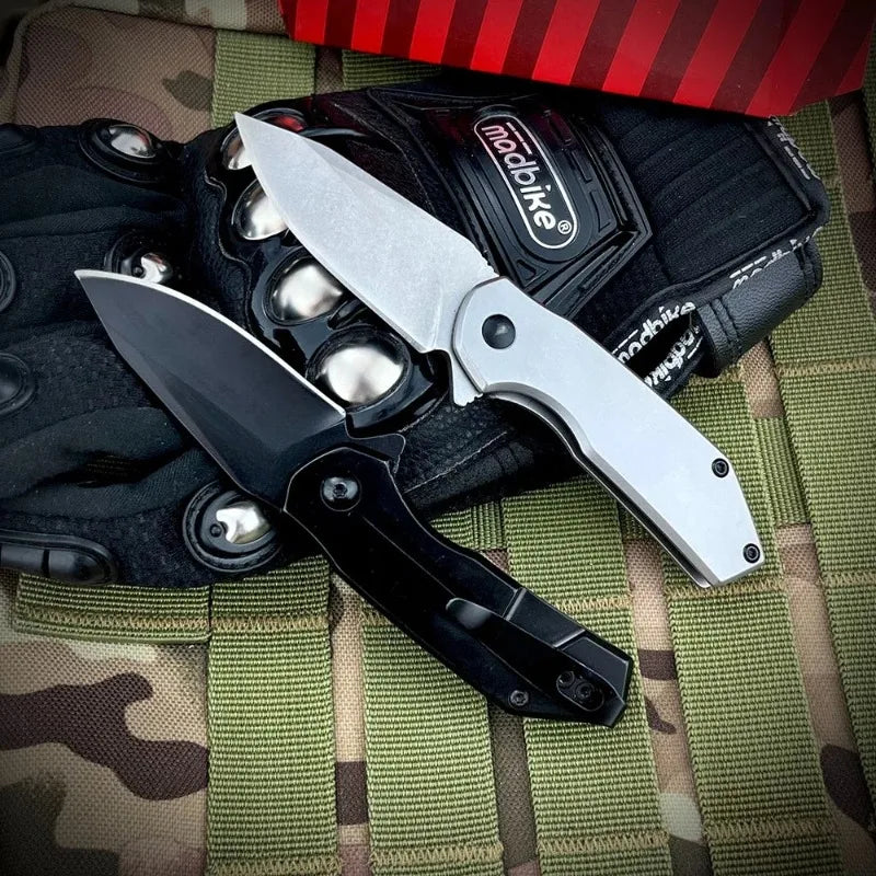 KS 1375 Pocket Knife 420 Steel Handle Outdoor Adventure Combat Sharp Cut Safari Multi-functional Camping Accessories Men's Gift