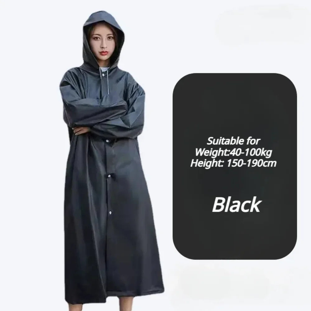 Transparent Raincoat Premium Reusable Full-Body Waterproof Gear for Men Women Perfect Rainy Commutes Leisure Outings
