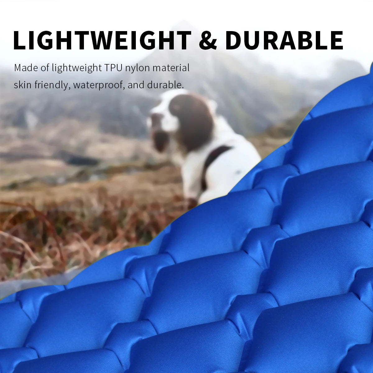 Outdoor Sleeping Pad with Pillow Ultralight, 77”*23.6”*2.4” Inflatable Camp Sleeping Mattress for Adult