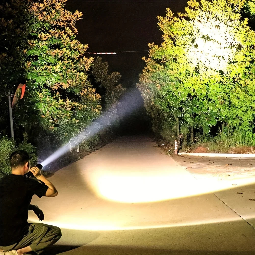 4 LED Lamp Flashlight Powerful Flashlight With COB Side Light 4 Modes USB Rechargeable Torch Camping Adventure Tool Searchlight