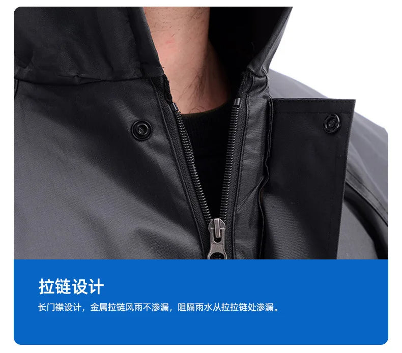 Rain Coat Motorcycle Raincoat Man Waterproof Suit Raincoats Overcoat Rainrainwater Outerwear Long Jacket Poncho Men Motorcyclist