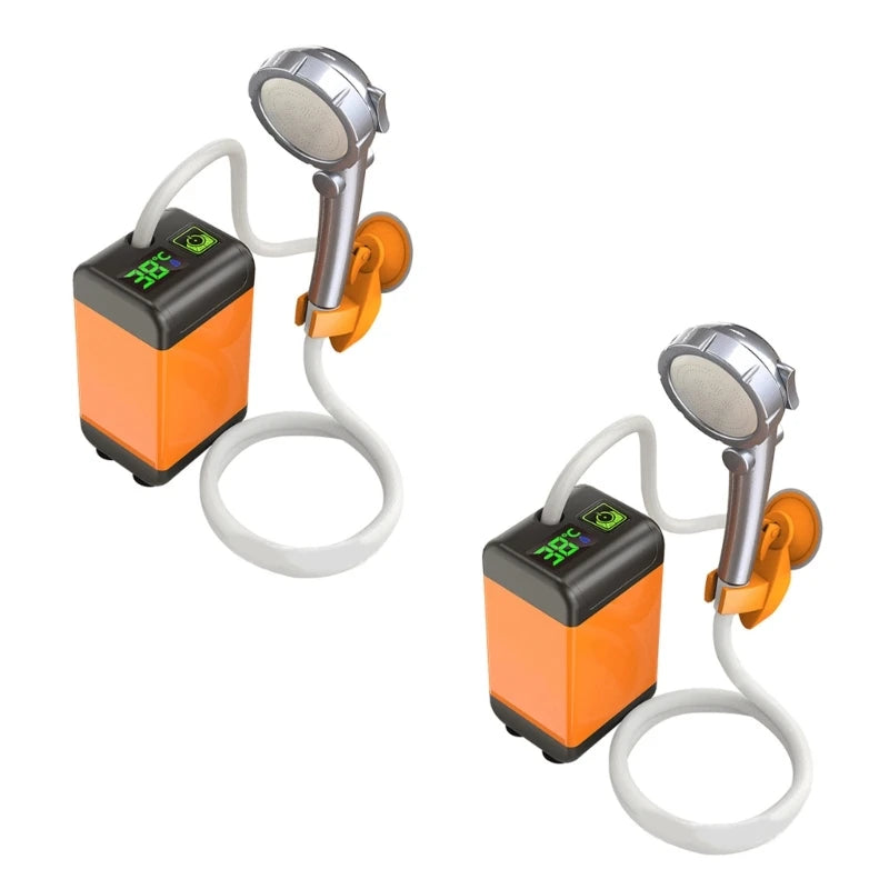 Portable Shower for Camping, Outdoor Electric Shower Rechargeable Pump with Digital Display, Camping Shower Head Drop Shipping