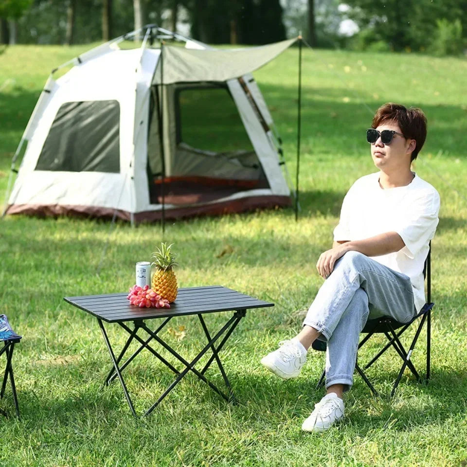 Folding Camping Table Mini Picnic Table Ultralight Portable Outdoor Dining Table Collapsible Barbecue Picnic Table Stall Table