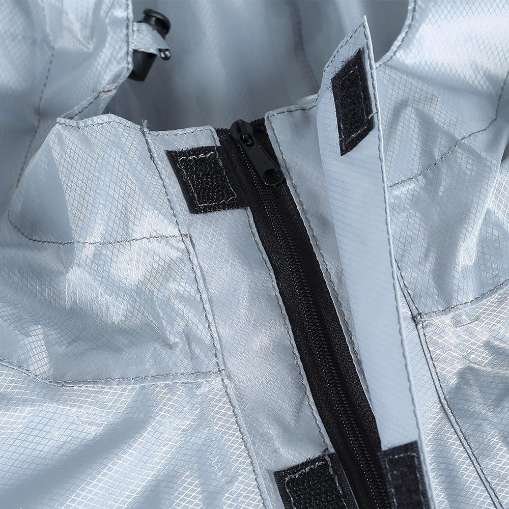 Men Women Raincoat Waterproof Durable Rainwear with Reflective Strip with Reflector Rainproof Poncho