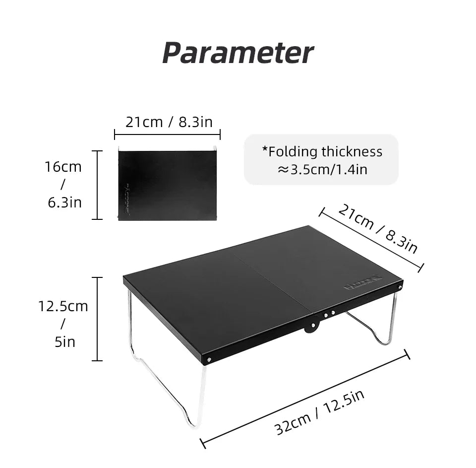 Camping Portable Foldable Table Small Coffee Tables Ultralight Outdoor Hiking Picnic Table MDF Mini Folding Table New