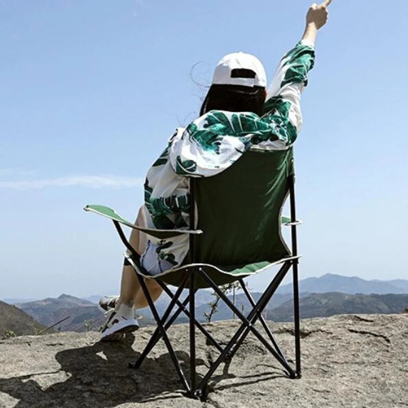 Portable Folding Camping Chair with Carrying Bag Foldable Camping Chair Hard Arms, Portable Lawn Chair for Adults,Outdoor Chairs