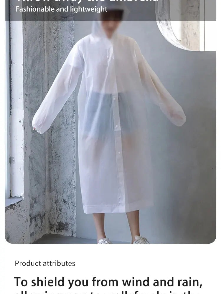 Raincoat Non-disposable Unisex Thickened Waterproof Outdoor Clothing Long Section of Anti-storm Rain Rainwear