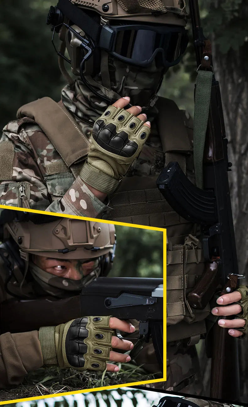 Tactical Gloves for Men Women Spring Summer Protective Soft Shell Anti Slip Outdoor Motorcycle Sports Training Military Cycling