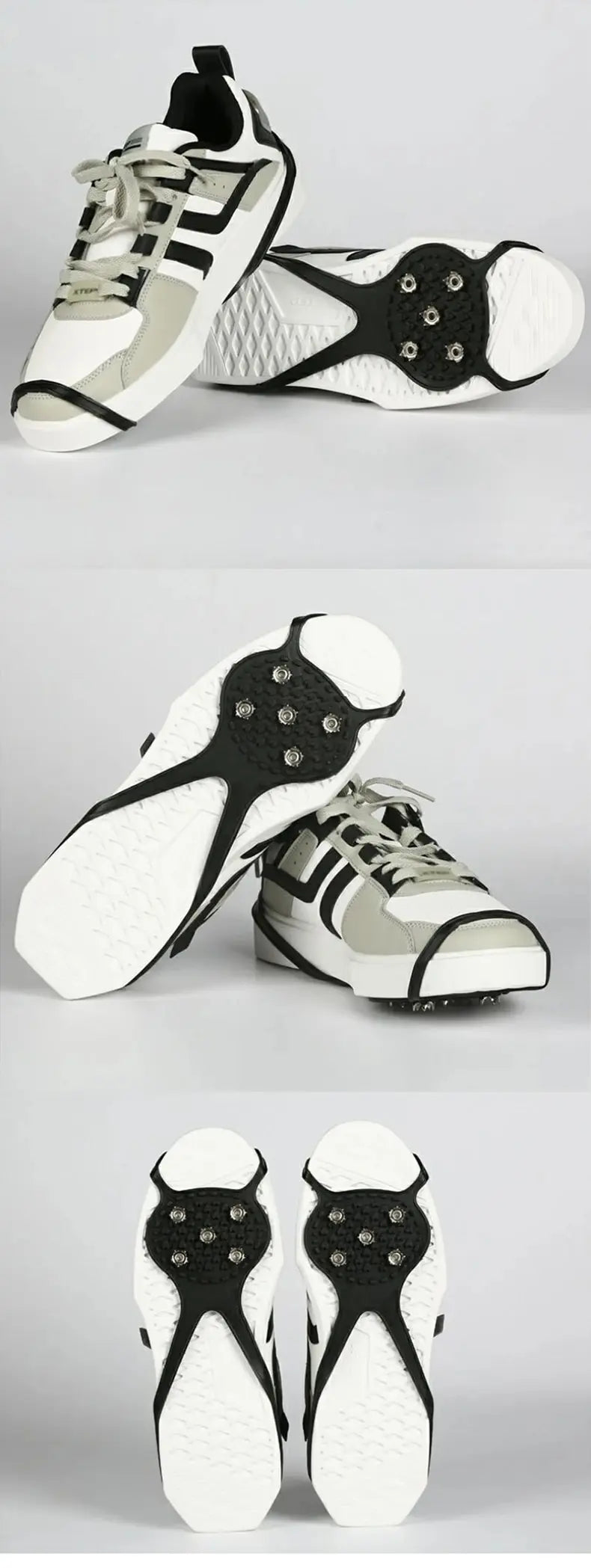 1 Pair 5 Studs Anti-Skid Ice Snow Camping Walking Shoes Winter Safety Boots Universal Professional Climbing Crampons