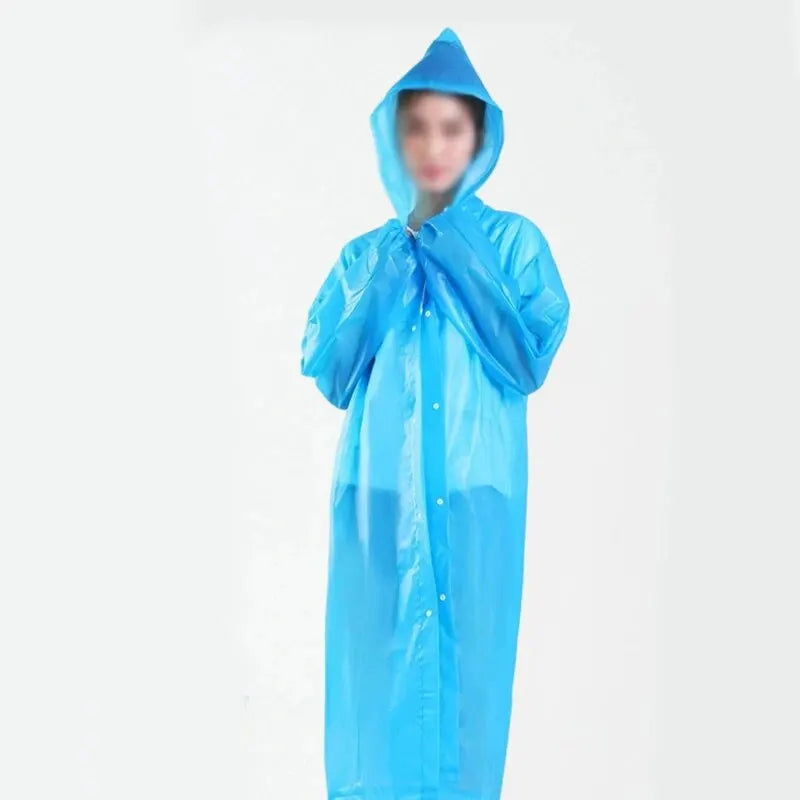 Raincoat Non-disposable Unisex Thickened Waterproof Outdoor Clothing Long Section of Anti-storm Rain Rainwear