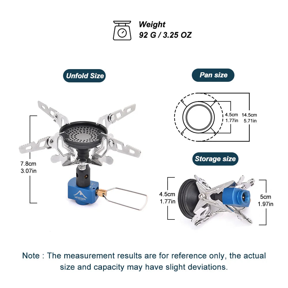 Outdoor Camping Gas Burner Outdoor Stove 3300W Camping Equipment Portable Tourist  Survival Bushcraft Kitchen