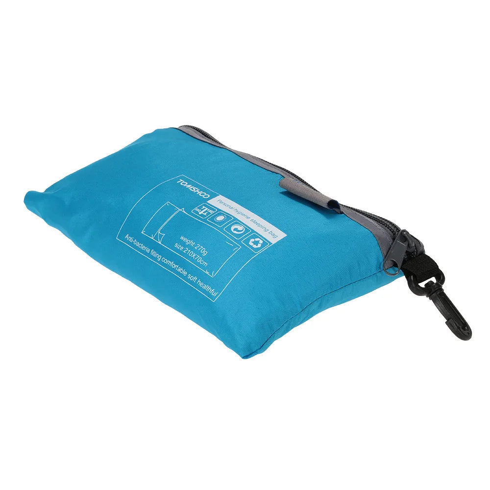 Sleeping Bag Lightweight Outdoor Liner Polyester Pongee Portable Single Sleeping Bags Camping Travel Hotel Sleep Bag 75*210CM