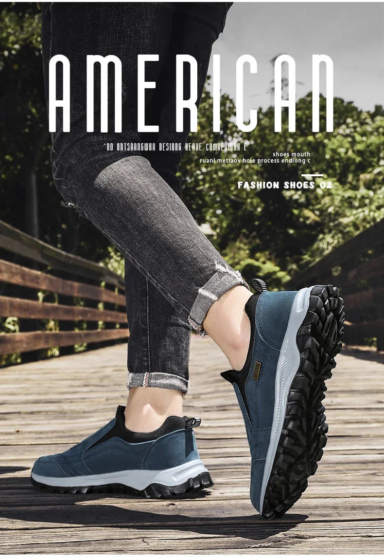 Men's Outdoor Camping, Light Running, Jogging, Leisure Mountaineering, Men's Shoes, Anti Slip Hiking Shoes, Large Size 39-49