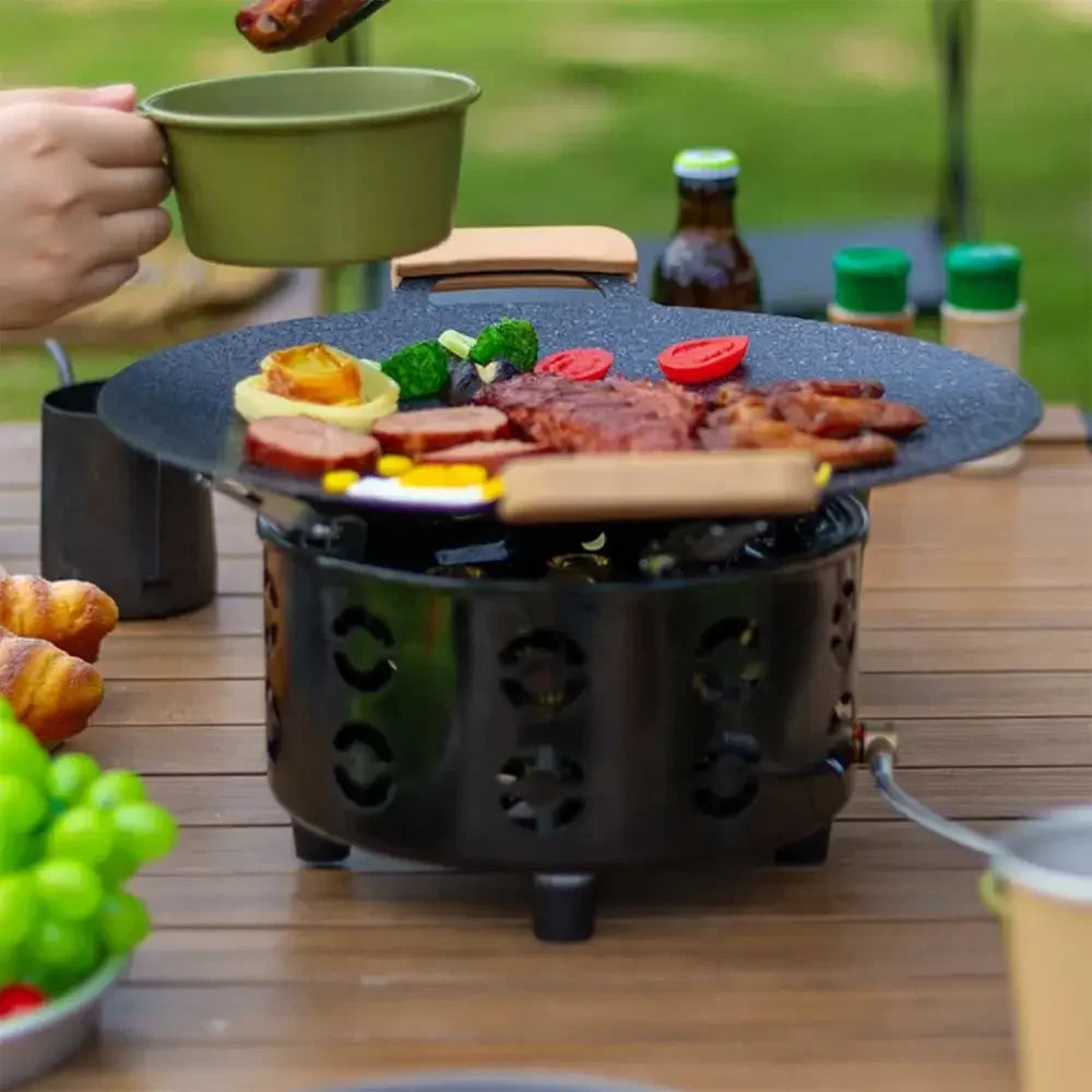 High Power Camping Stove Gas and Coal Stove Convenient Outdoor Camping Burner Gas Stove Windproof Stove Camping Fishing Burner