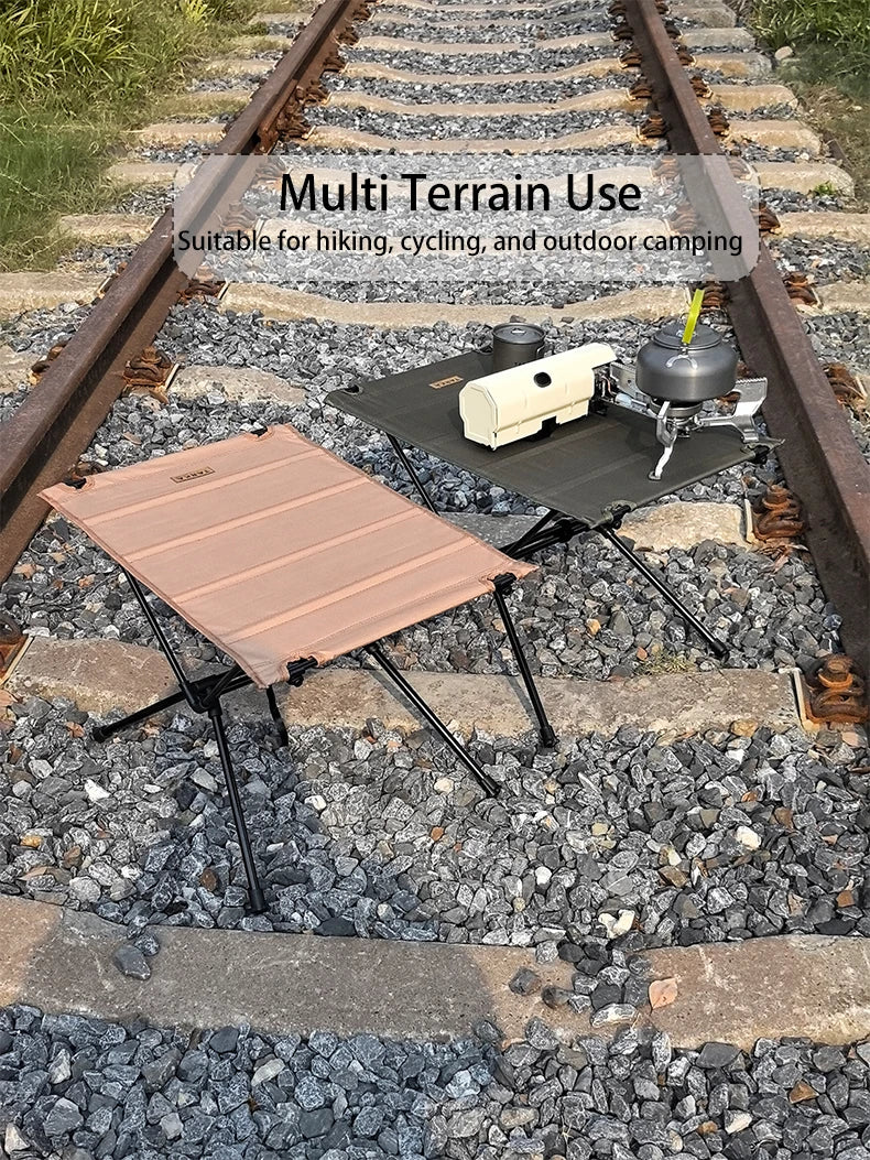 TARKA Camping Oxford Fabric Table Folding Desk Lightweight Foldable Cloth Tables Outdoor Fishing Picnic Desk Camping Equipment