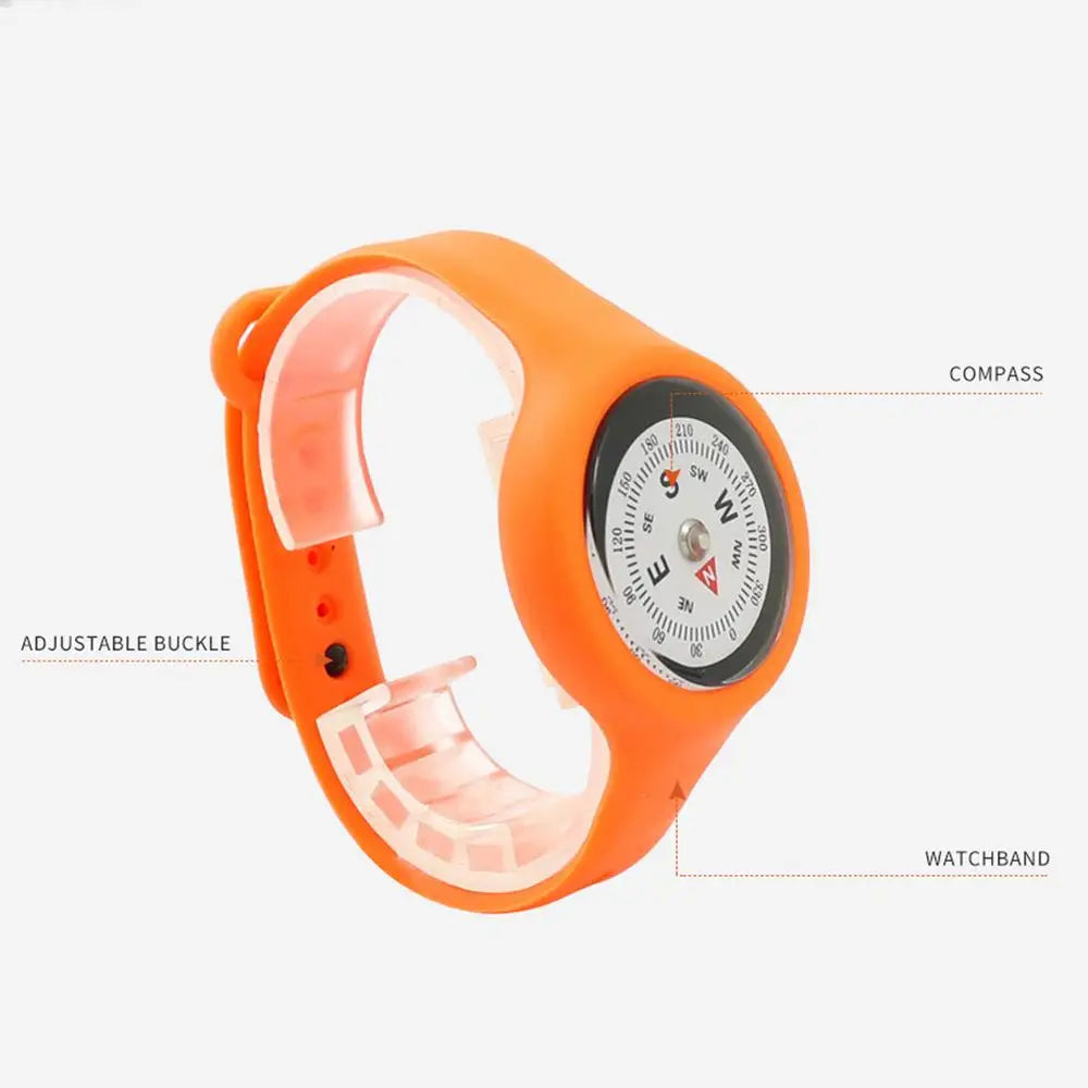Compass Watch Adjustable durable High Precision Wearable Wrist Compass Suitable For Student Adult Outdoor Camping Hiking