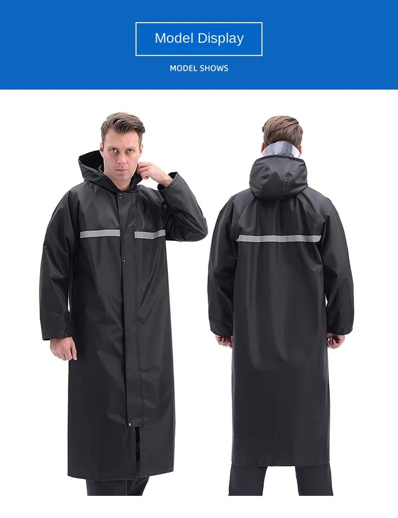Rain Coat Motorcycle Raincoat Man Waterproof Suit Raincoats Overcoat Rainrainwater Outerwear Long Jacket Poncho Men Motorcyclist
