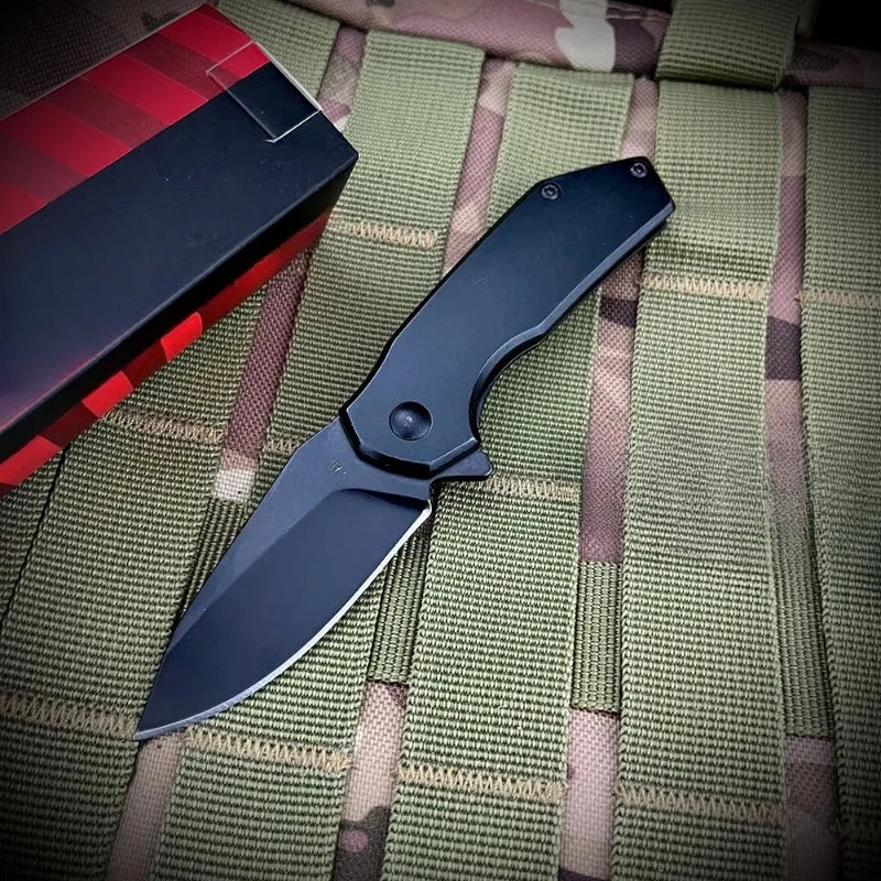 KS 1375 Pocket Knife 420 Steel Handle Outdoor Adventure Combat Sharp Cut Safari Multi-functional Camping Accessories Men's Gift