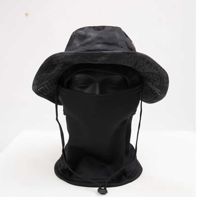 Fishing Hat with Camouflage Design - Suitable for Outdoor Activities Like Hiking, Camping and Fishing