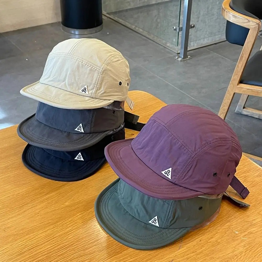 Casual Short Brim Camping Hat Quick-Dry Soft Sun Hats Adjustable Baseball Cap Men and Women
