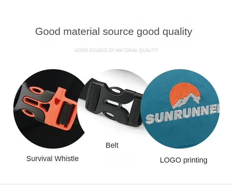 25L waterproof and breathable outdoor camping backpack, large capacity outdoor hiking and adventure sports backpack