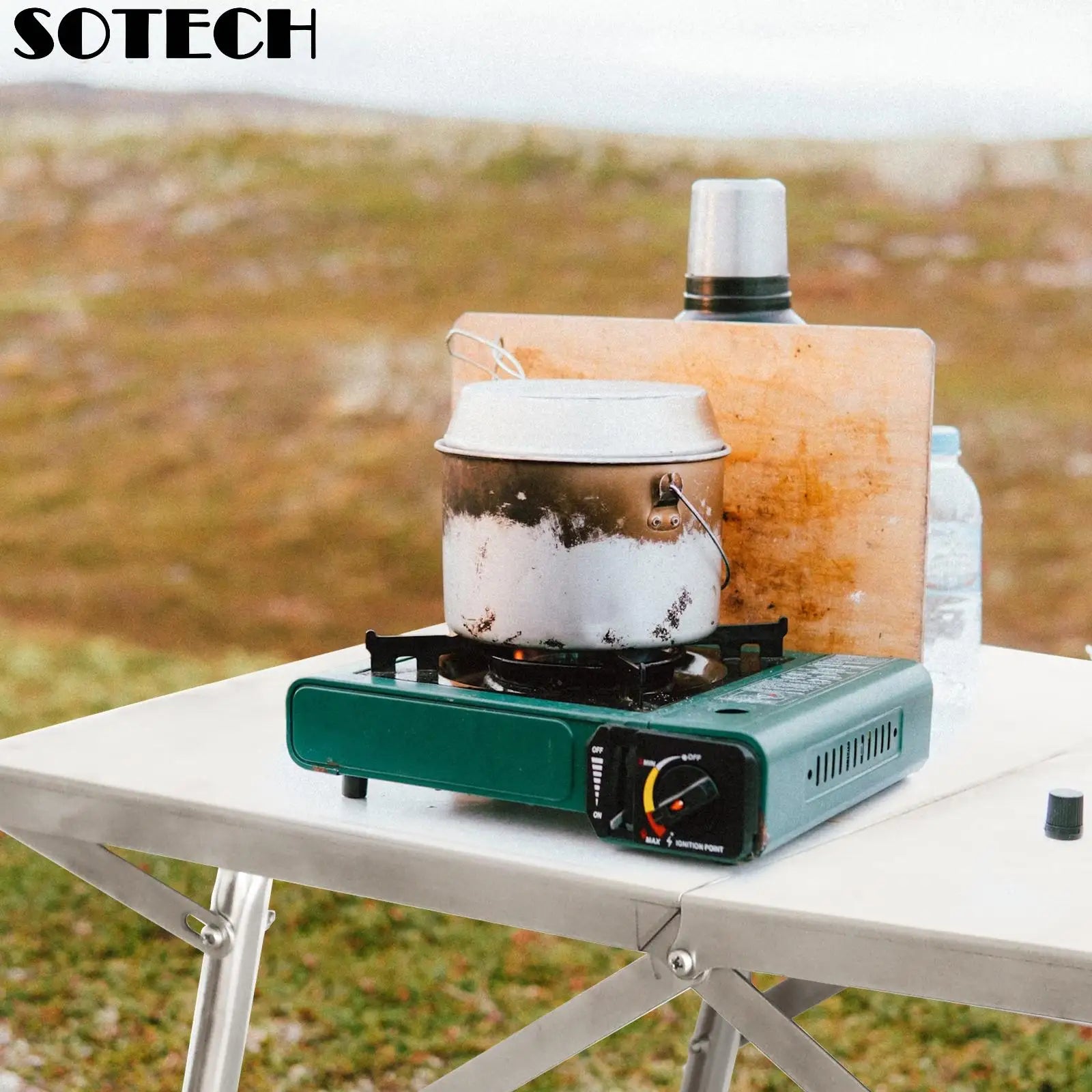 Outdoor Camping Folding Table Stainless Steel Portable Multi-functional Lightweight Table For Festival Party Picnic Hiking BBQ