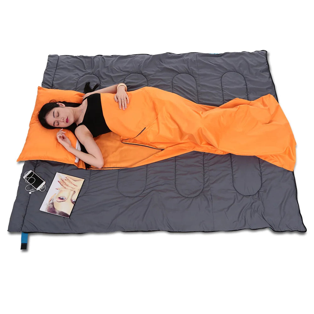 Sleeping Bag Lightweight Outdoor Liner Polyester Pongee Portable Single Sleeping Bags Camping Travel Hotel Sleep Bag 75*210CM