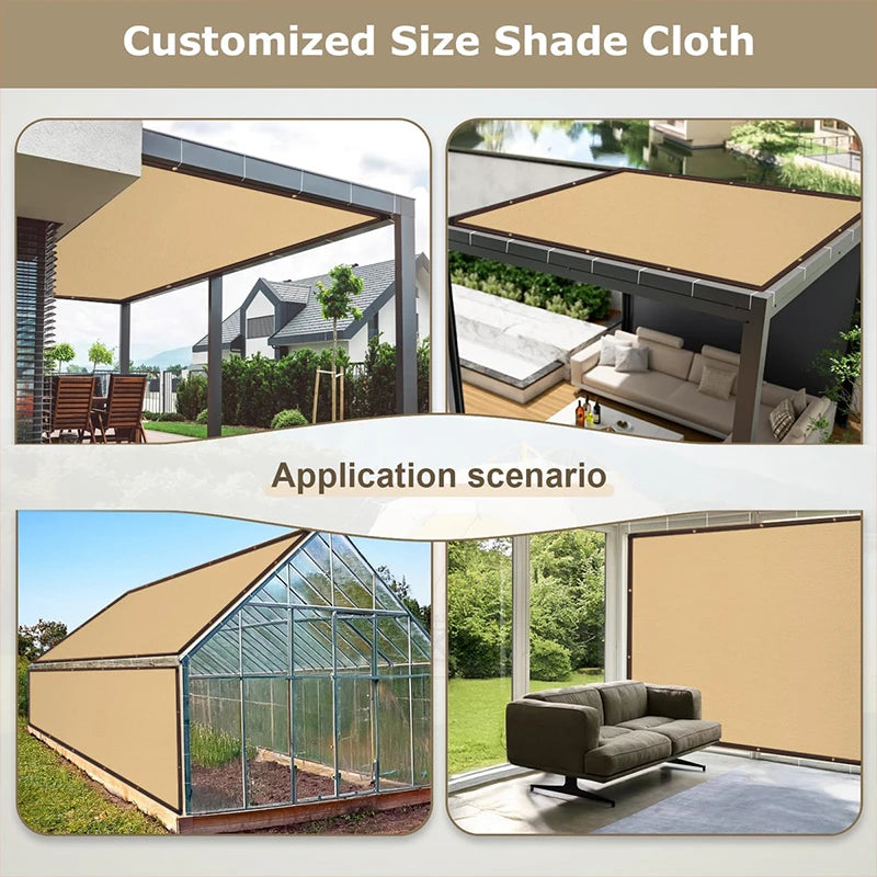 Sunshade Net for Garden Waterproof  Square Sun Shelter UV Protection Outdoor Canopy Patio Pool Sail Awning Camping Accessories