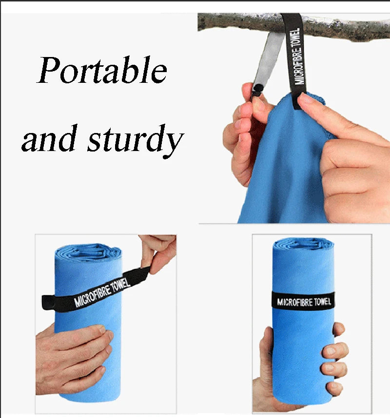 Quick-Drying Sports Towel 40x80/76x152CM Blue Grey Green Orange Swimming Gym Fitness Camping Running Beach Washcloth Towels