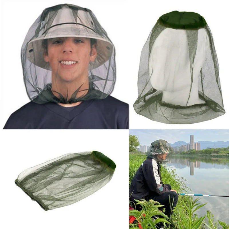 Outdoor Camping Hats Fishing CapOutdoor Fishing Cap Anti Mosquito Insect Hat Fishing Hat Bug Mesh Head