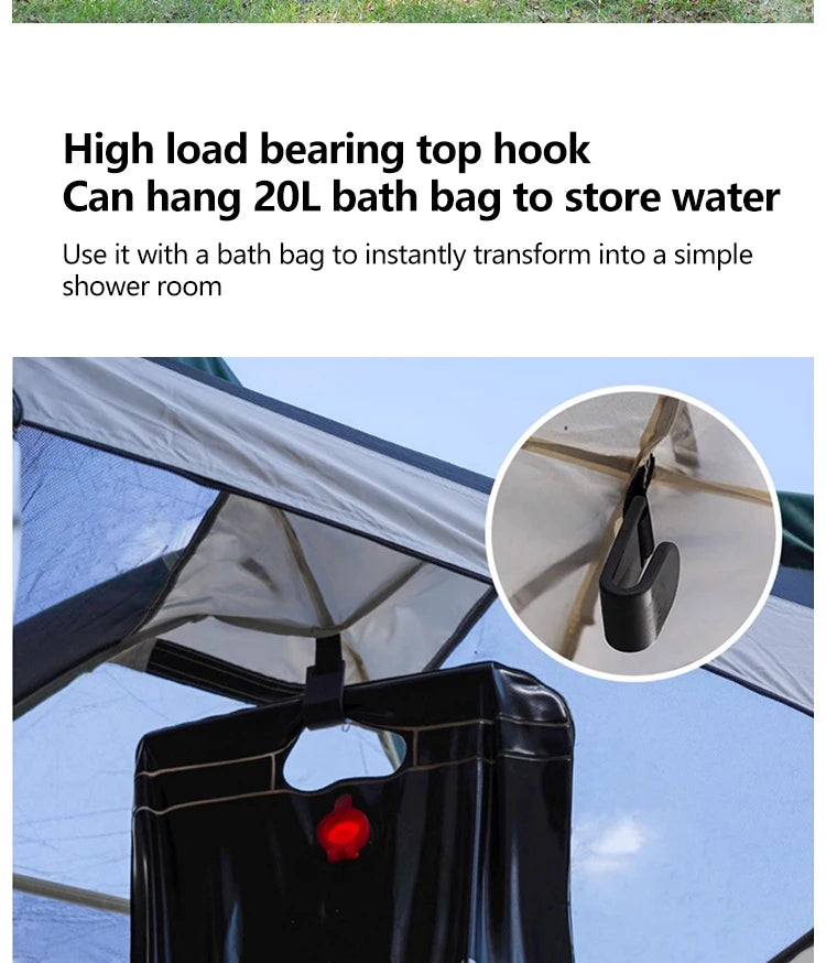 Portable Shower Tent for Outdoor Bathing Camping Toilet Pop-Up Privacy Shelter Beach Dressing Room Waterproof Lightweight WC