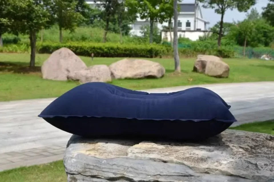 Outdoor Camping Pillows Portable Fold Inflatable Air Pillow Outdoor Pillow Travel Sleeping Ultralight Inflatable Air PVC Pillow