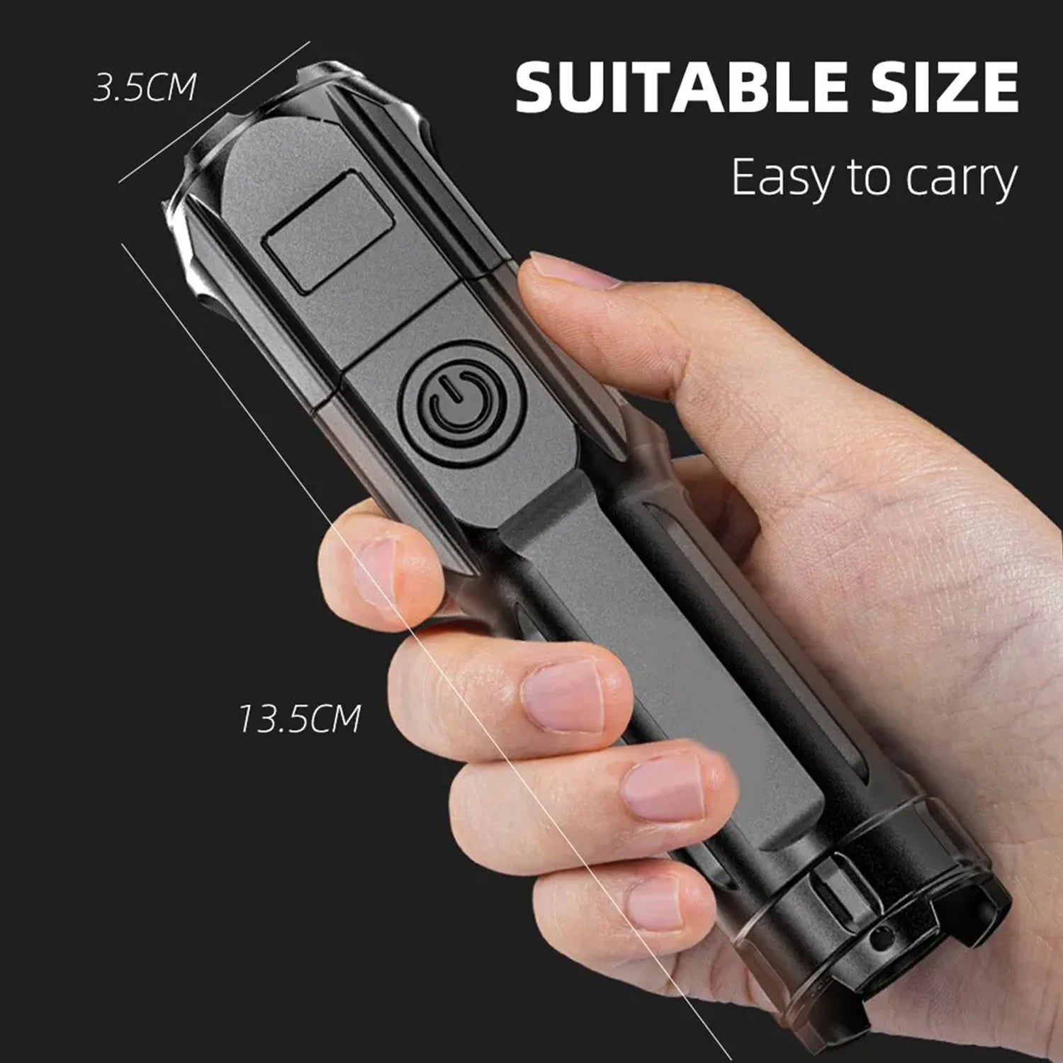 Flash Light Portable Rechargeable Spotlights High Power Led Flashlight Camping Ultra Powerful Protable Flashlight Lamp Work New