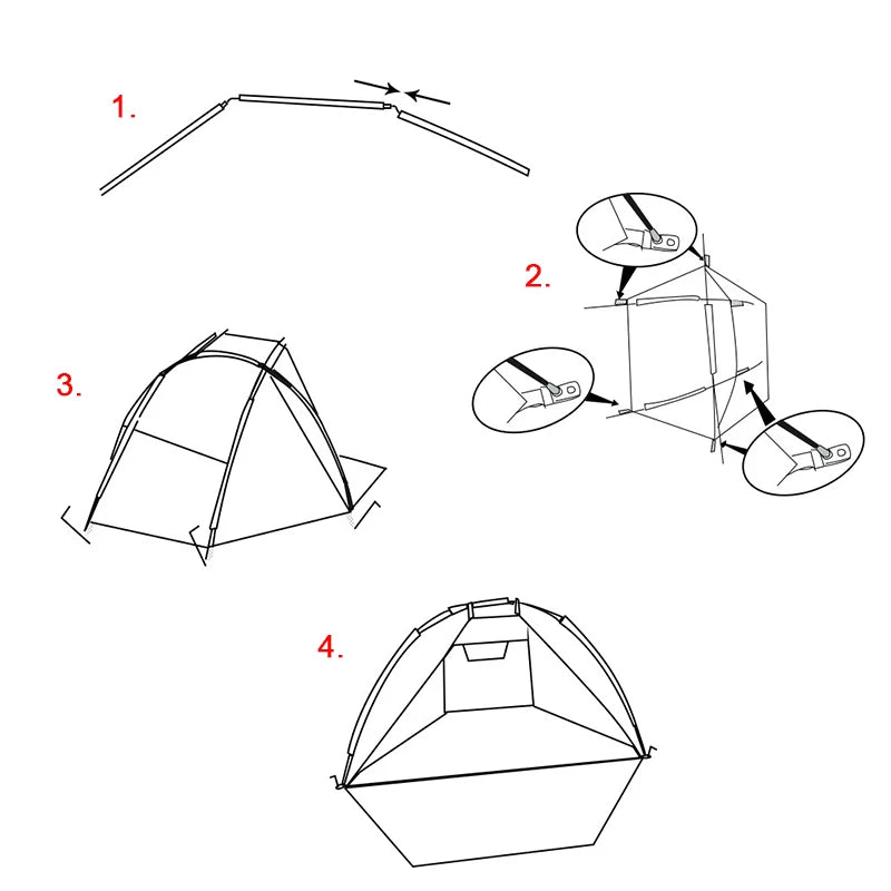 Outdoor shade tent Sunshade for Fishing Picnic Beach Park Sun Shelters UV-protective Tourist Ultralight Awning Camping Tent