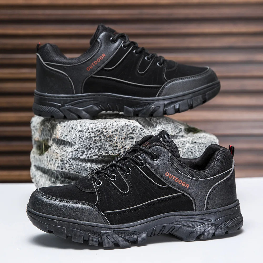 Outdoor Hiking Trekking Mountain Sports Shoes for Men Camping Hunting Walking Shoe Breathable Cushioning Nonslip Travel Sneakers