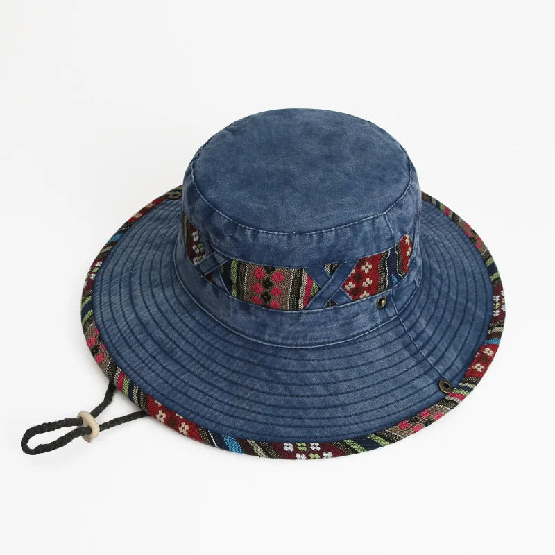 2024 Fashion Summer Bucket Hat Outdoor Camping Cap Hiking Fishing Hats Fishing Accessories Bike Accessories Cowboy Hats Sun Caps