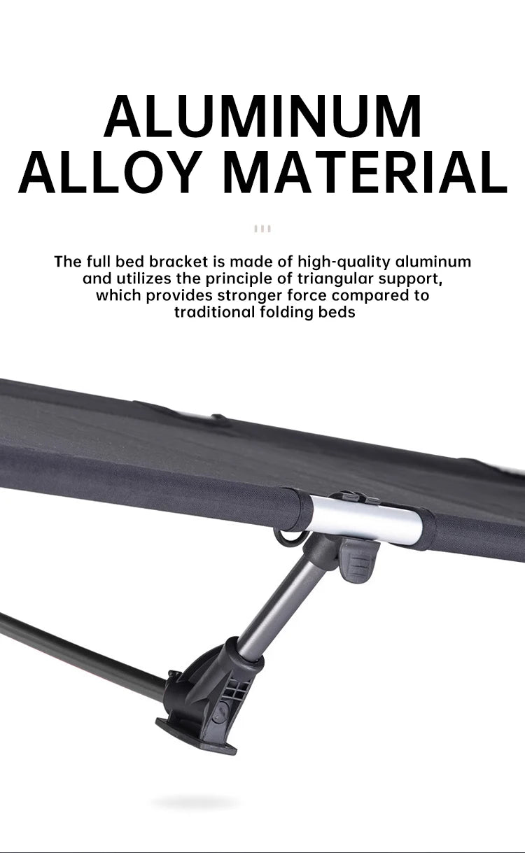 Outdoor Ultralight Camping cot, Hiking Folding Bed, Tent Foldable Bed Marching Bed, Aluminum alloy Single Cot