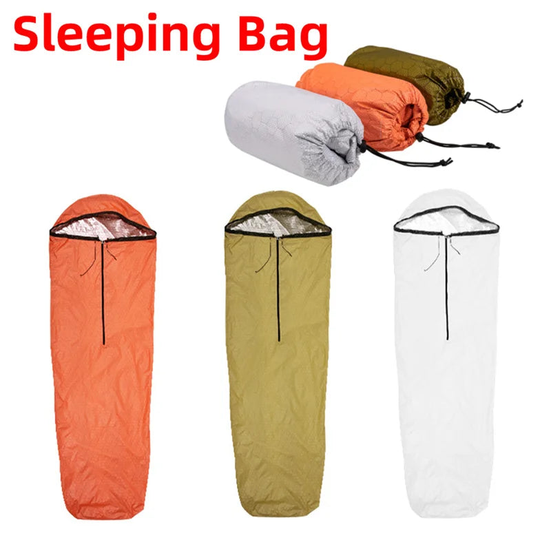 Sleeping Bag Waterproof Lightweight Thermal Emergency Sleeping Bags Survival Blanket Bags Camping Hiking Outdoor Activities