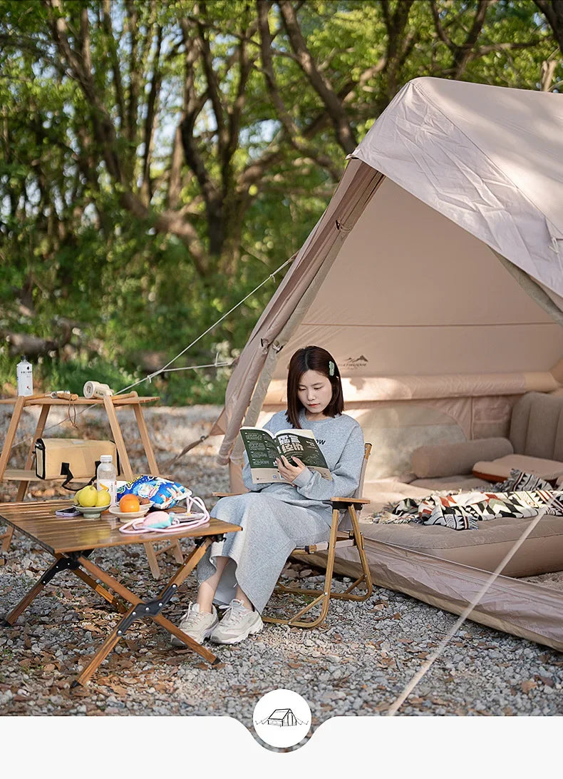 Outdoor Camping Automatic Inflatable Tent Outdoor Cabin Thickened Camping Rainproof Exquisite Camping 3-4 People Park Picnic