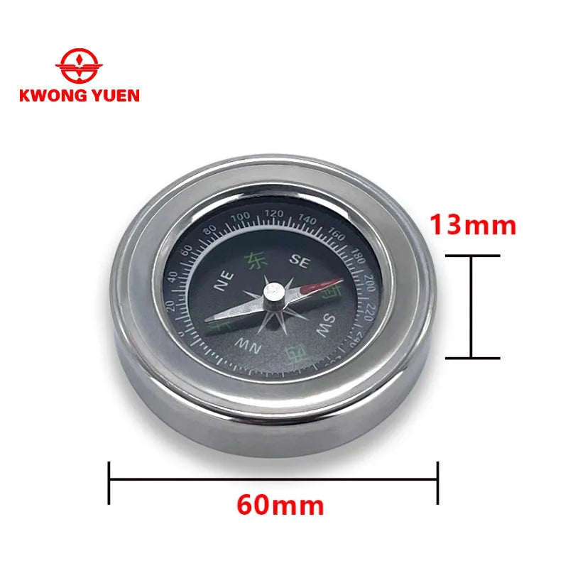 Compass outdoor high-precision portable with stainless steel pressure resistance impact resistance flexible rotation car mounted
