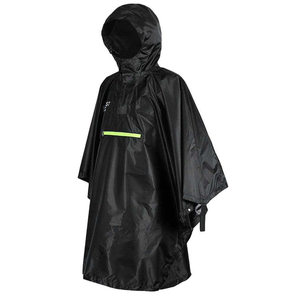 Men Women Raincoat Waterproof Durable Rainwear with Reflective Strip with Reflector Rainproof Poncho