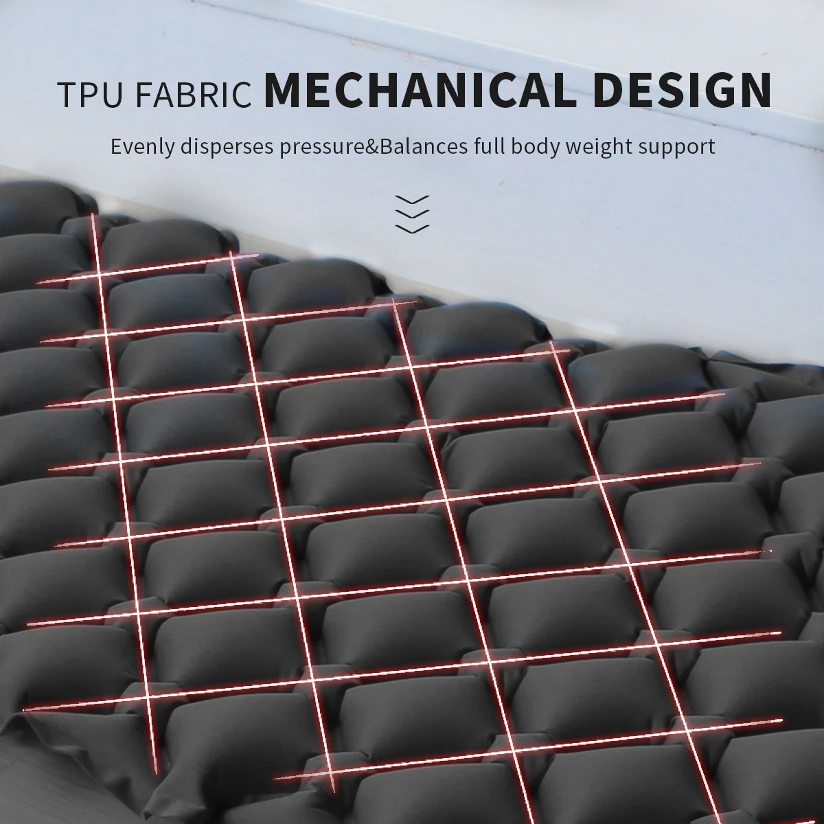 Outdoor Sleeping Pad with Pillow Ultralight, 77”*23.6”*2.4” Inflatable Camp Sleeping Mattress for Adult