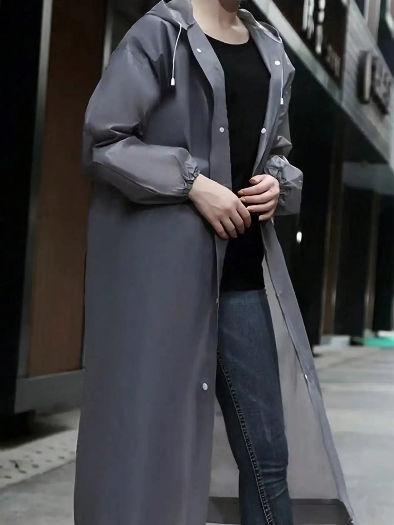 Adult Rain Jacket, Windproof And Waterproof EVA Full Body All In One Raincoat, Outdoor Cycling, Portable Raincoat