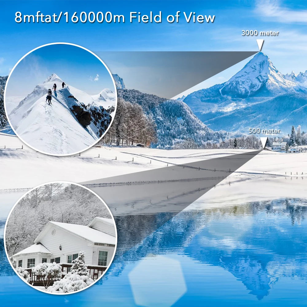 Professional 60x60 BAK4 Optical Binoculars Telescope Long Distance Portable Powerful HD Binocular for Hunting Traveling Outdoor