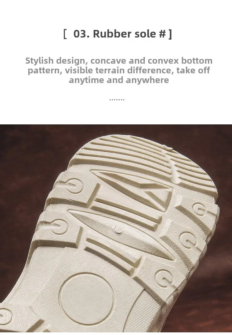 2025 Barefoot Beach Shoes Camping Travel Baotou Sandals Men's Outerwear Trendy Cool Slippers Mesh Quick Drying Sports Sweatproof