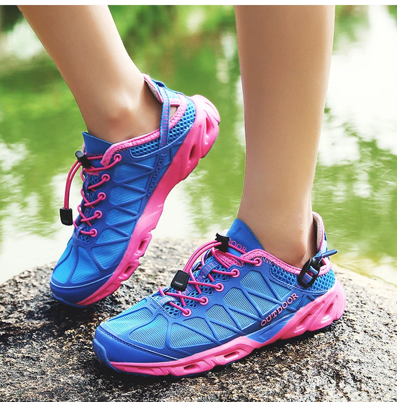 Summer Outdoor Trekking Shoes Women Men Hiking Aqua Shoes Finishing Camping Tourism Treking Sneakers Mountain Tracking Wading