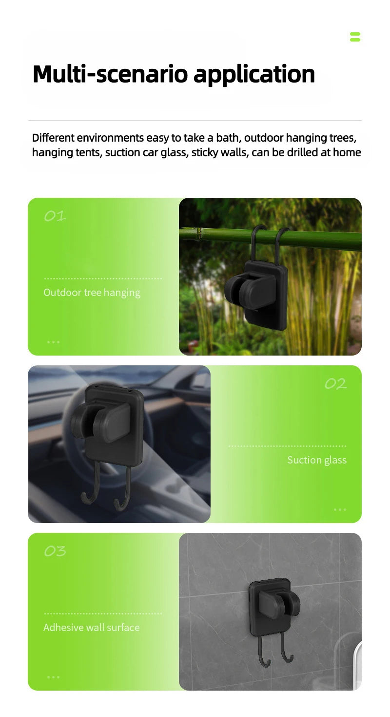 Portable Shower for Camping 6000mAh Rechargeable Camping Shower with Shower Head Intelligent LED Display Electric Shower Pump