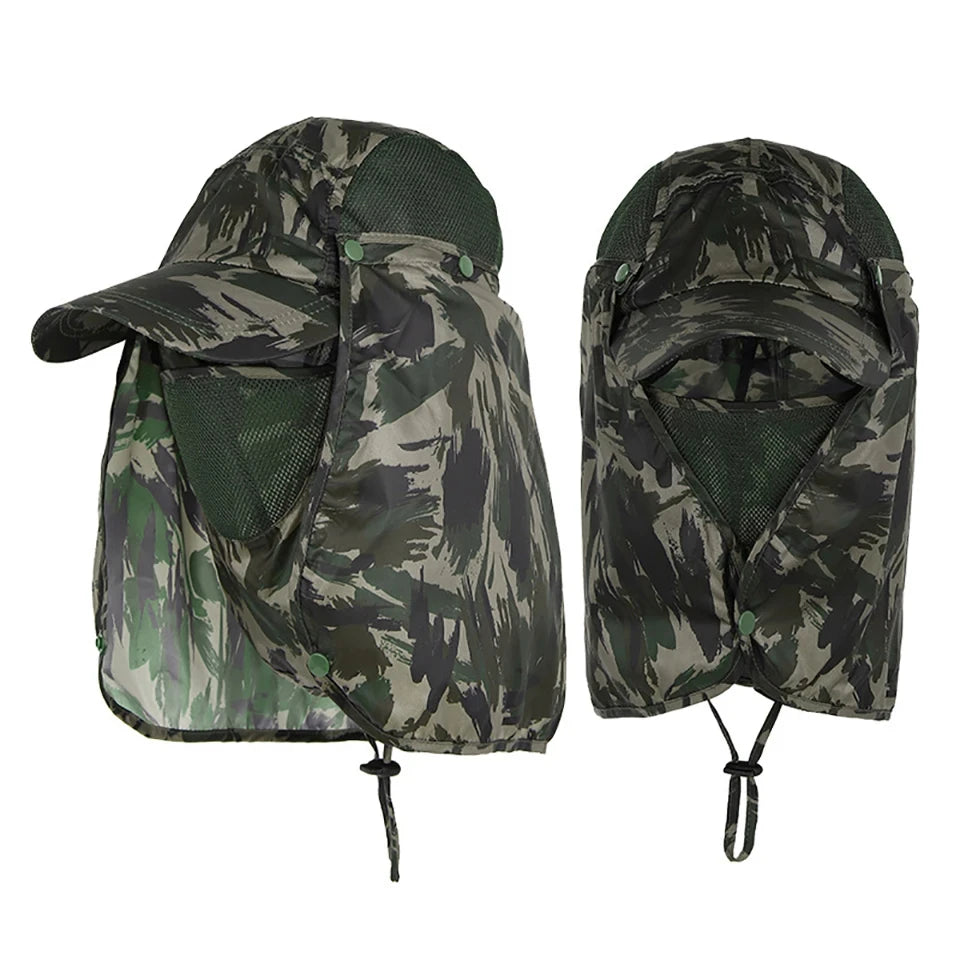 Hunting Camping Hiking Fishing Hats Outdoor UV protection Sun Protection Breathable Caps Full Head Quick-dry Headwear Men Women
